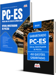 Capa Combo PC-ES 2026 - Oficial Investigador de Polícia