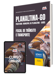 Capa Apostila Prefeitura de Planaltina - GO 2026 - Fiscal de Trânsito e Transporte