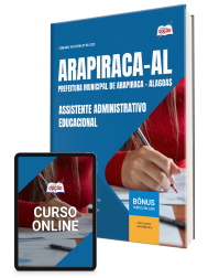 Capa Apostila Prefeitura de Arapiraca - AL - Assistente Administrativo Educacional