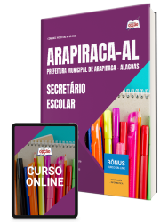 Capa Apostila Prefeitura de Arapiraca - AL - Secretário Escolar