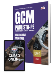 Capa Apostila Prefeitura de Paulista - PE 2026 - Guarda Civil Municipal