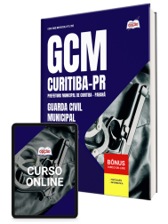 Capa Apostila Prefeitura de Curitiba - PR 2026 - Guarda Civil Municipal