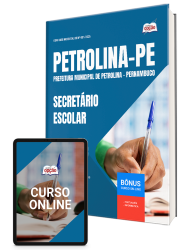 Capa Apostila Prefeitura de Petrolina - PE 2026 - Secretário Escolar