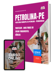 Capa Apostila Prefeitura de Petrolina - PE 2026 - Professor de Anos Finais do Ensino Fundamental – Ciências