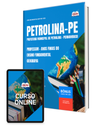 Capa Apostila Prefeitura de Petrolina - PE 2026 - Professor de Anos Finais do Ensino Fundamental – Geografia
