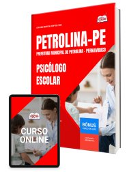 Capa Apostila Prefeitura de Petrolina - PE 2026 - Psicólogo Escolar