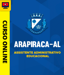 Capa Curso Prefeitura de Arapiraca - AL - Assistente Administrativo Educacional