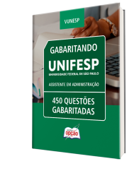 Capa Caderno de Questões UNIFESP - Assistente em Administração - 450 Questões Gabaritadas