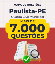 Capa Mapa de Questões Online - Pref. Paulista-PE - Guarda Civil Municipal - 7 Mil Questões