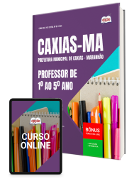 Capa Apostila Prefeitura de Caxias - MA 2026 - Professor de 1º ao 5º Ano