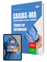 Capa Apostila Prefeitura de Caxias - MA 2026 - Técnico em Enfermagem