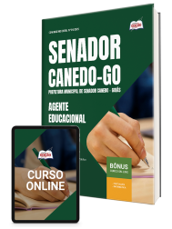Capa Apostila Prefeitura de Senador Canedo - GO 2026 - Agente Educacional
