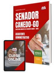 Capa Apostila Prefeitura de Senador Canedo - GO 2026 - Assistente Administrativo