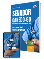 Capa Apostila Prefeitura de Senador Canedo - GO 2026 - Assistente de Saúde – Técnico de Enfermagem