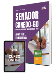 Capa Apostila Prefeitura de Senador Canedo - GO 2026 - Assistente Educacional