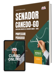 Capa Apostila Prefeitura de Senador Canedo - GO 2026 - Professor – Pedagogo