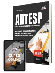 Capa Apostila ARTESP 2026 - Especialista em Regulação de Transporte I - Administração, Ciências Contábeis, Economia, Administração Pública ou Engenharia de Produção