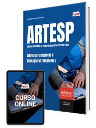 Capa Apostila ARTESP 2026 - Agente de Fiscalização à Regulação de Transporte I