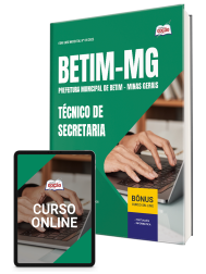 Capa Apostila Prefeitura de Betim - MG 2026 - Técnico de Secretaria