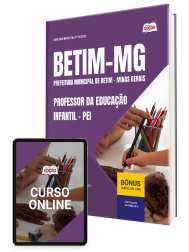 Capa Apostila Prefeitura de Betim - MG 2026 - Professor da Educação Infantil - PEI
