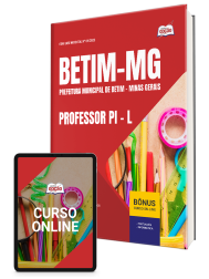 Capa Apostila Prefeitura de Betim - MG 2026 - Professor PI - L