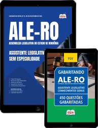 Capa Combo ALE-RO 2025 - Assistente Legislativo - Sem especialidade