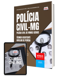 Capa Apostila PC-MG 2026 - Técnico Assistente - Auxiliar de Perícia