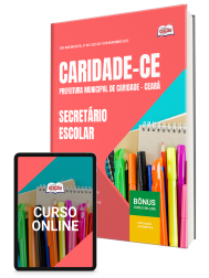 Capa Apostila Prefeitura de Caridade-CE 2026 - Secretário Escolar
