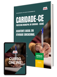 Capa Apostila Prefeitura de Caridade-CE 2026 - Assistente Social em Atividade Educacional