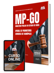 Capa Apostila MP-GO 2025 - Oficial de Promotoria (Comarca de Vianópolis)