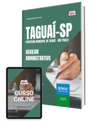 Capa Apostila Prefeitura de Taguaí-SP 2025 - Auxiliar Administrativo I