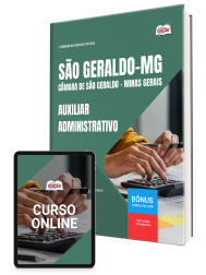 Capa Apostila Câmara de São Geraldo-MG 2026 - Auxiliar Administrativo