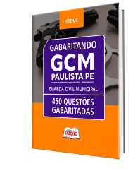 Capa Caderno de Questões Prefeitura de Paulista - PE - Guarda Civil Municipal - 450 Questões Gabaritadas