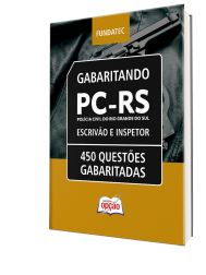 Capa Caderno de Questões PC-RS - Escrivão e Inspetor - 450 Questões Gabaritadas