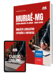 Capa Apostila Câmara de Muriaé - MG 2026 - Analista Legislativo – Licitações e Contratos