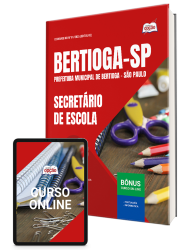 Capa Apostila Prefeitura de Bertioga - SP 2026 - Secretário de Escola