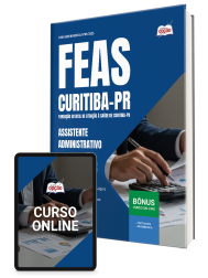 Capa Apostila FEAS Curitiba 2026 - Assistente Administrativo