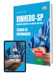 Capa Apostila Prefeitura de Vinhedo - SP 2026 - Técnico de Enfermagem
