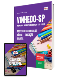 Capa Apostila Prefeitura de Vinhedo - SP 2026 - Professor de Educação Básica I - Educação Infantil