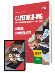 Capa Apostila Prefeitura de Capetinga - MG 2026 - Auxiliar Administrativo