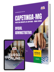 Capa Apostila Prefeitura de Capetinga - MG 2026 - Oficial Administrativo