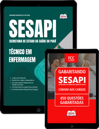 Capa Combo SESAPI 2026 - Técnico em Enfermagem