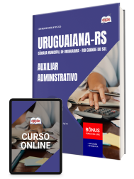 Capa Apostila Câmara de Uruguaiana - RS 2026 - Auxiliar Administrativo