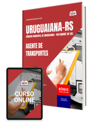 Capa Apostila Câmara de Uruguaiana - RS 2026 - Agente de Transportes
