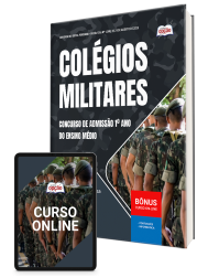 Capa Apostila Colégio Militar 2026 - Concurso de Admissão 1º ano do Ensino Médio