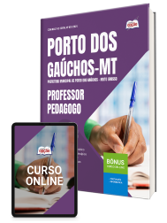 Capa Apostila Prefeitura de Porto dos Gaúchos-MT 2026 - Professor Pedagogo
