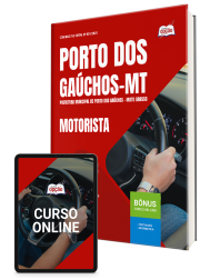 Capa Apostila Prefeitura de Porto dos Gaúchos-MT 2026 - Motorista