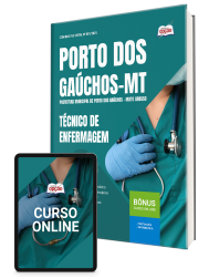 Capa Apostila Prefeitura de Porto dos Gaúchos-MT 2026 - Técnico em Enfermagem