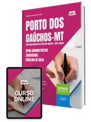 Capa Apostila Prefeitura de Porto dos Gaúchos-MT 2026 - Apoio Administrativo Educacional