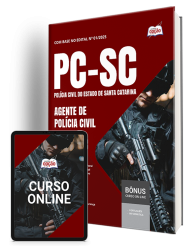 Capa Apostila PC-SC 2026 - Agente de Polícia Civil